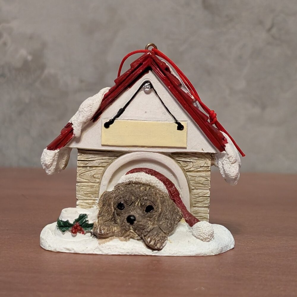 Doghouse Ornament - Puggle